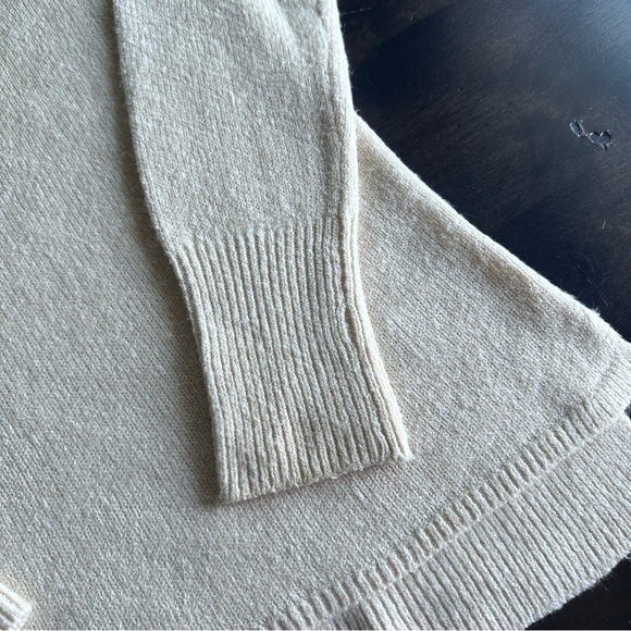 DKNY Jeans Cowl Neck Cream Sweater, Size S - Picture 7 of 10